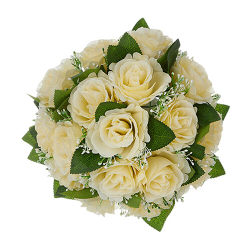 Boule de fleurs roses artificielles, pour décor de Table-Jaune