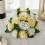 Artificial Flower Ball Artificial Rose Flowers-Yellow 7