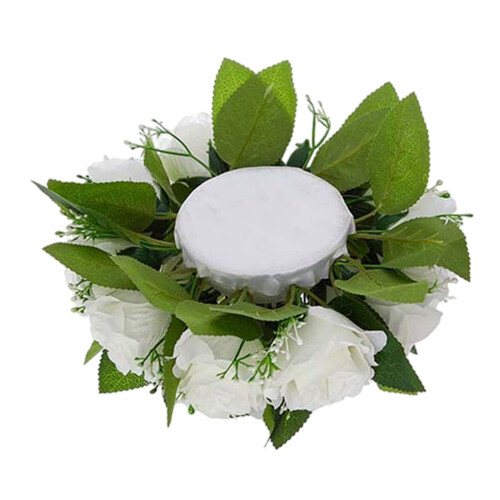 Bouquets de fleurs d'arrangement de boule de fleur-Blanc