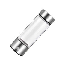 Hydrogen Rich Water Generator Bottle Glass Material-silver