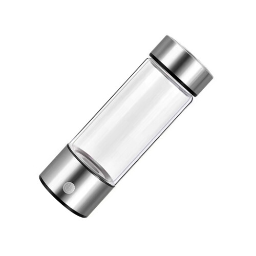 Hydrogen Rich Water Generator Bottle Glass Material-silver