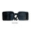 Pet Sunglasses Rectangle Colorful Glasses Dog-tea frame red 4