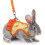 Adjustable Rabbits Skirt Leash Rabbits Harness Leash-blue M 4