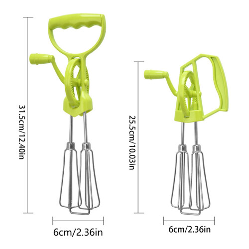Practical Side Handle Food Whiskd Practical and Easy to-White S 1
