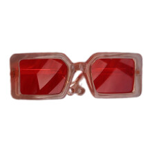 Pet Sunglasses Rectangle Colorful Glasses Dog-tea frame red
