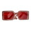 Pet Sunglasses Rectangle Colorful Glasses Dog-tea frame red 1