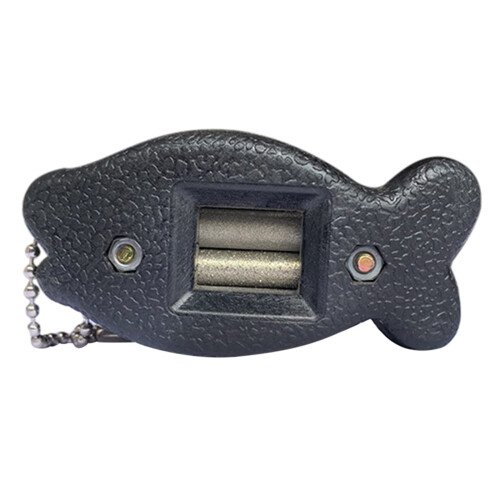 Ice Skating Sharpener Two-Sided Handheld Tool for Pattern Skates, Black, Compatible with All Skate Models