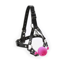 Nose Hook Three Hole Horse Shaped Silicone Red Size L Mouth Plug Yoke Hanging Saliva Toy Women's