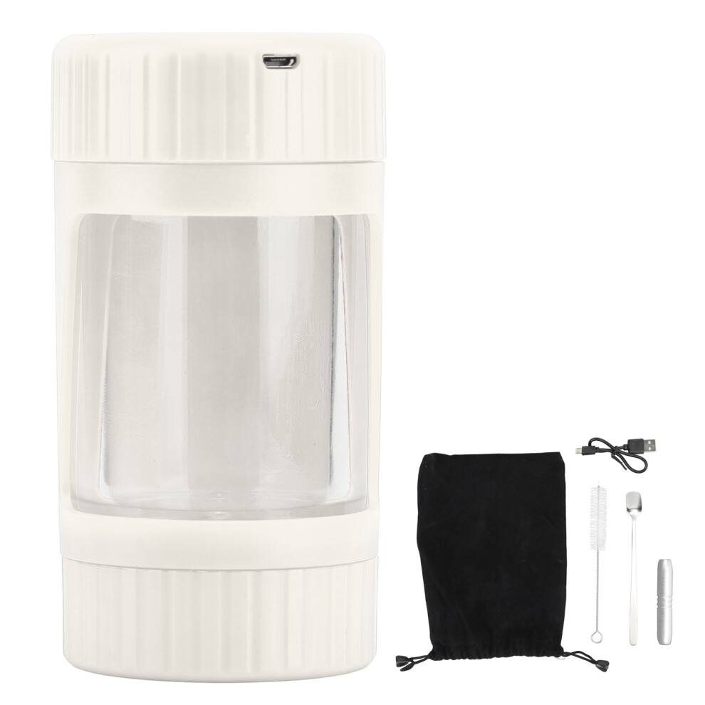 Light Grinder Integrated Container, Airtight Magnifying Jar Maintains Freshness & Privacy, Led -Up Storage Jar With Portable Herb Grinder For