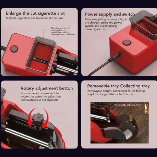Innovative Rolling Solution For Your Smoking Needs, Electric Cigarette Rolling Machine Features Powerful Motor And Customizable Tightness, Ideal For Q 2