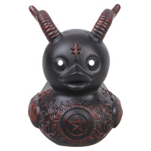 Duckieville Duck Sculpture Handmade Figure Statue-satan duck 1