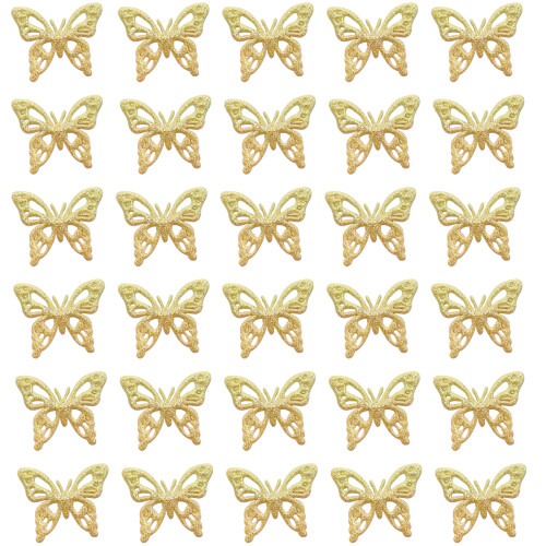 Ambachten Handgemaakte Vlinder Mooie Glittered-gouden S-code