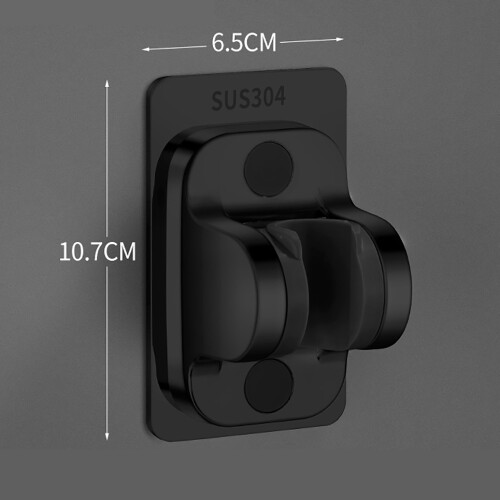 Comfortable Shower Experience With Adjustable Angle Wall Mount, Strong Adhesive Universal Compatibility Shower Head Holder, Non-Damaging Installation, 1