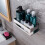 Strong Magnet Organizer, Floating Shelves For Refrigerator, Wall-mounted Rustproof Steel Material, Space-saving Storage Solution, Guardrail Design 6