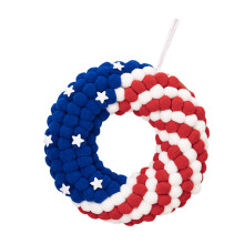 Patriotics Wreath for Front Door Independence Day Wreath with
