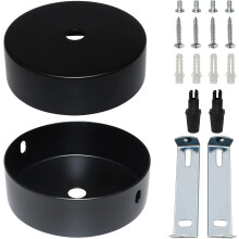 Hochleistungs-Abdeckplatte für Pendelleuchten, rostbeständiges Deckenbaldachin-Set inklusive Montagematerial für Industrieleuchten und