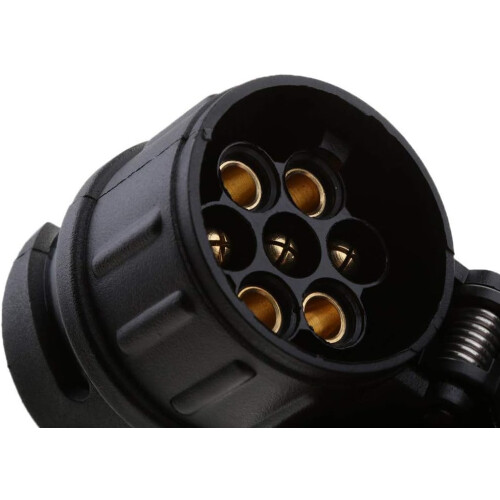 13 to 7 Pin Adapter for Trailer Light Adapter, Easy Installation Long-lasting Performance Trailer Connector 13 Pin Plug Socket, Compatible with