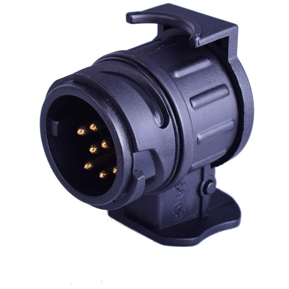 Euro Style Plug Converter, 13 Pin To 7 Pin Adapter Ensuring Universal Compatibility And Improved Corrosion Resistance For European Trailers 9448196617953