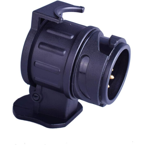 13 to 7 Pin Adapter for Trailer Light Adapter, Easy Installation Long-lasting Performance Trailer Connector 13 Pin Plug Socket, Compatible with 2