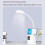 Eye-caring Desk Lamp with High-definition Screen, Timer Function, Color Changing Base, Mobile Phone Stand, 3 Lighting Modes, for Students, Home 3