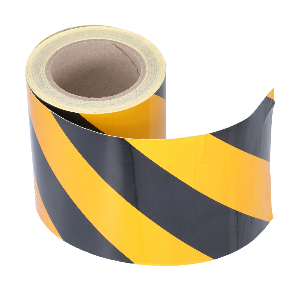 High-Visibility Yellow Black Reflective Tape For Vehicles And Boats - 5M 6911377978462