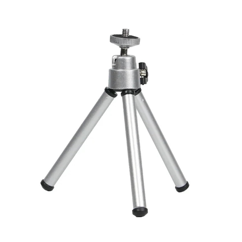 Flexible Mini Tripod With 2 Sections For Projector Camera Desktop (Silver) Silver 9412369131621