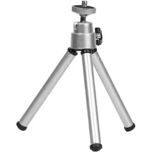 Flexible Mini Tripod with 2 Sections for Projector Camera Desktop (Silver) 2
