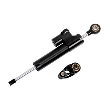 Motorcycle Steering Damper AntiShake Stabilizer for Reduced Road Vibration, Red Decorative Design