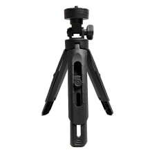 Singlelegged tripod projector stand with 1/4 screw mount, black
