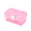 Storage Box with Tray Plastic Container for Sorting and-Pink 1