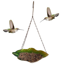 Hanging Bird Feeders Backyard Hummingbird Feeders-Banana leaves