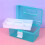 Storage Box with Tray Plastic Container for Sorting and-Pink 2