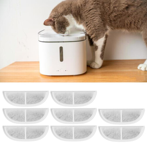 Set of 8 Replacement Filter for Automatic Pet Fountains Cats 1