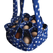 Fabric Basket with Comfortable Handle Convenient Chicken Eggs-3