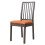 Housse de chaise en cuir PU, extensible, imperméable,-Orange L 1
