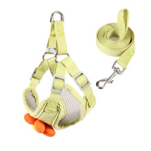 Dog Vest Lovely Flower Leash for Large Medium Dogs-XL Green