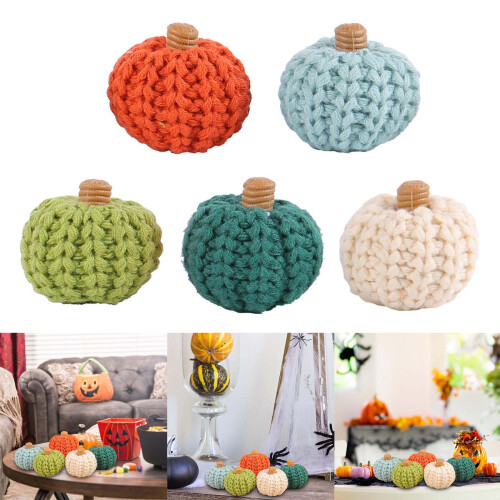 Festive Pumpkins Multicolored Harvest for-light blue 2