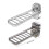 Versatile Clothes Hanger Rack with Suction-Transparent White 3