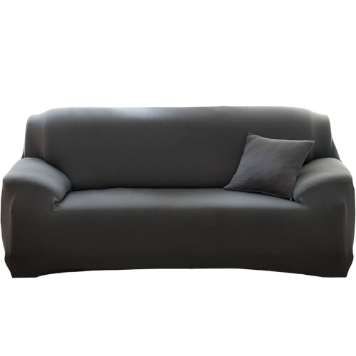Housse de canapé élastique, housse de fauteuil, de-Gris Double