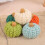 Festive Pumpkins Multicolored Harvest for-light blue 7