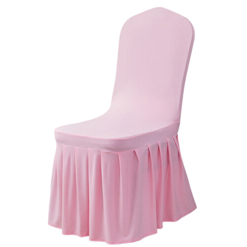 Housse de chaise extensible épaisse, housse de chaise-rose clair