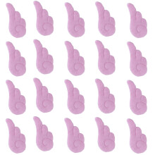 20 stuks pluche vleugelpatches sjaals polsbandje kleding-rozeA