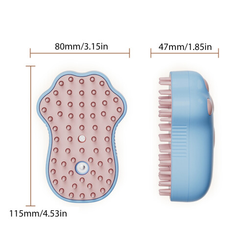 Peignes anti-buée pour chats, brosse de coiffure, outil-Rose 1