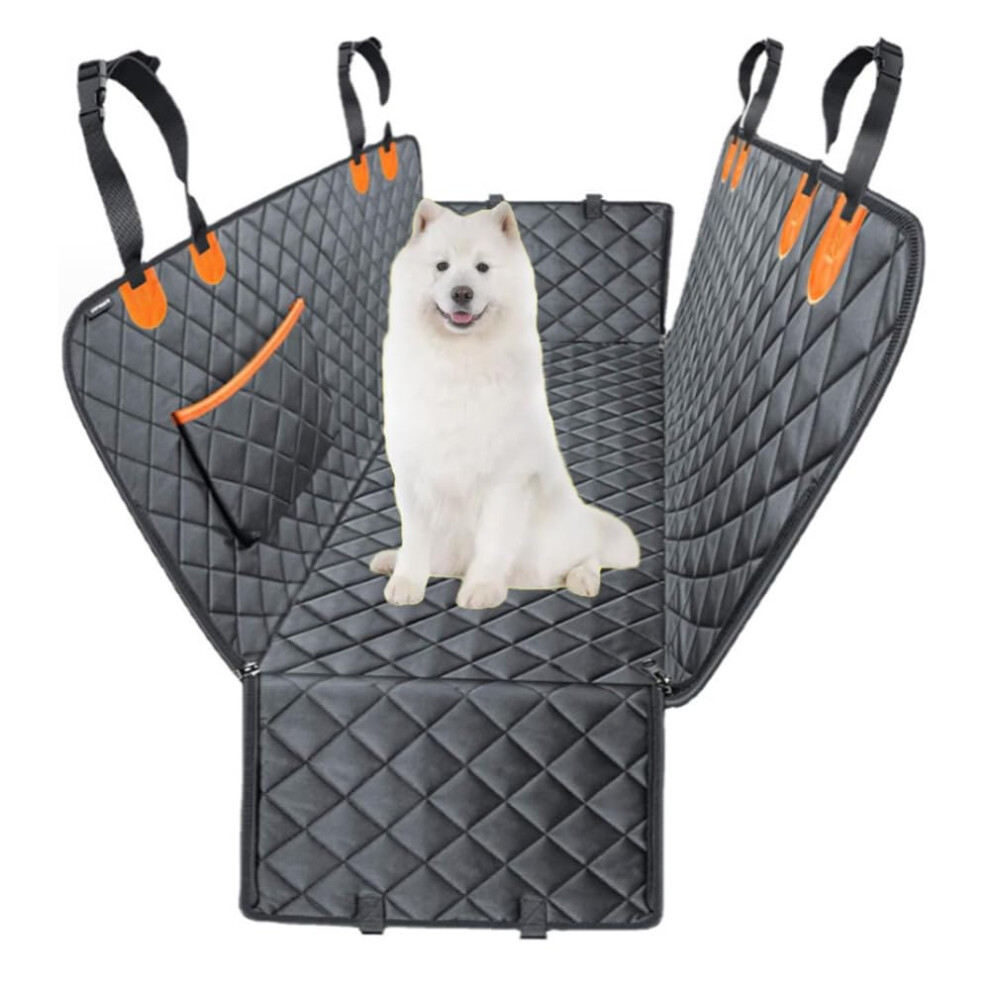Dog Car Seat Cover For Mitsubishi Lancer Cz 20082012 Waterproof Back Seat Cover For Dogs Nonslip Scratchproof Orange 9382693108135