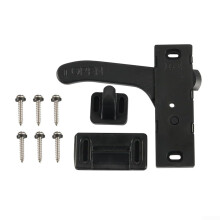 For Motorhome Compatible Zinc Alloy Screen Door Handle With Integrated Lock Mechanism Standard Size RV Screen Door