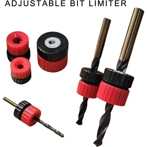 Adjustable Depth Guide Stop Collar 3 Pack 313mm Depth Range For Drill Bits Carpentry And DIY 2