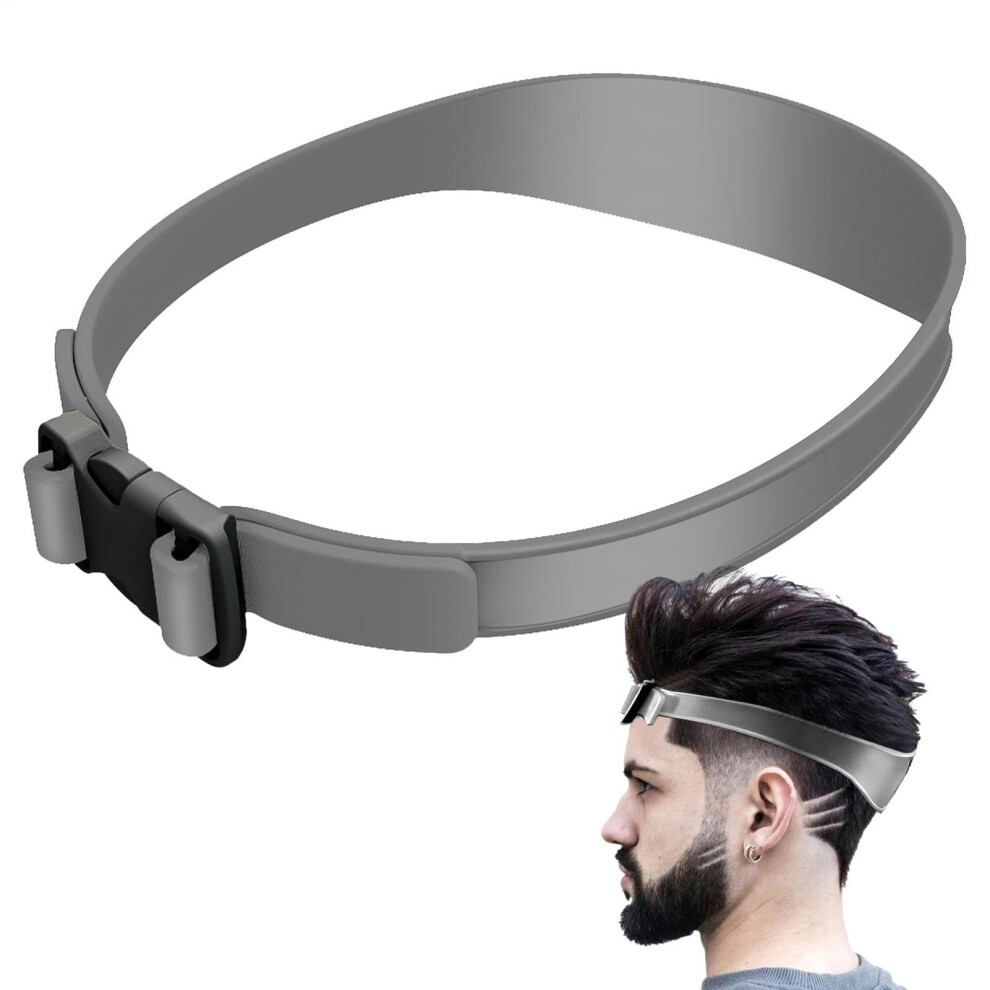 Cutting Shaving Template  Precise Hair Trimming Guide  Curved Haircut Band  Grey
