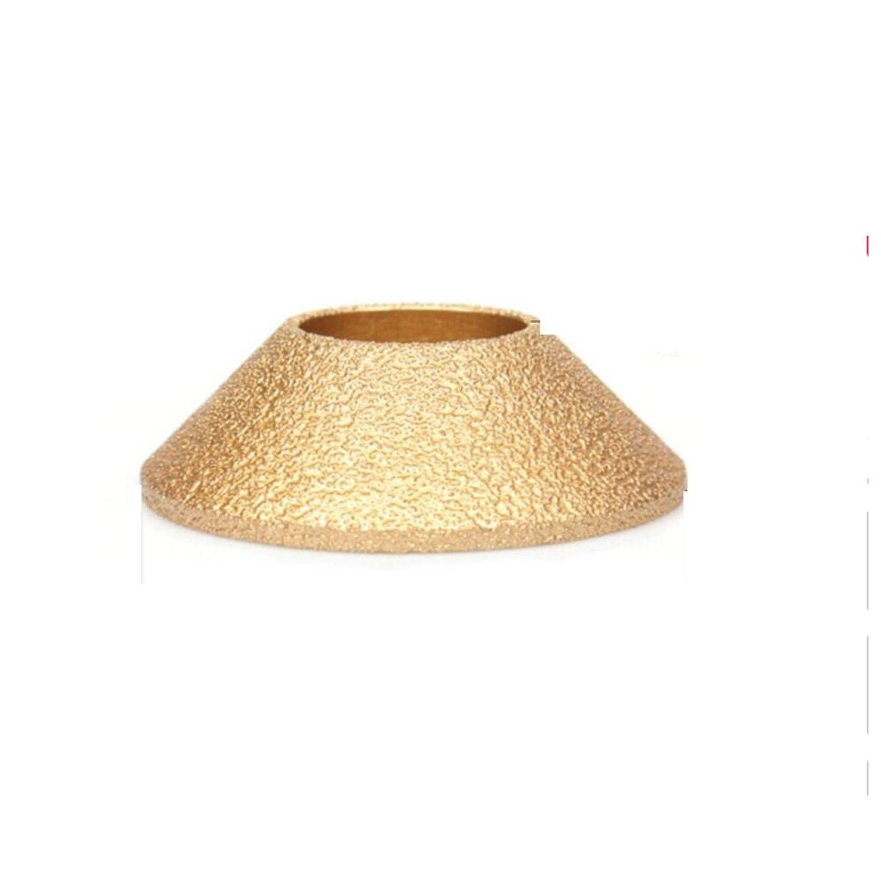 Dry Vacuum Brazed Diamond Grinding Wheel 1Piece Bore 20Mm, 3Inch/75Mm, Demibullnose Edge Profile Grinding Disc 9189345041129