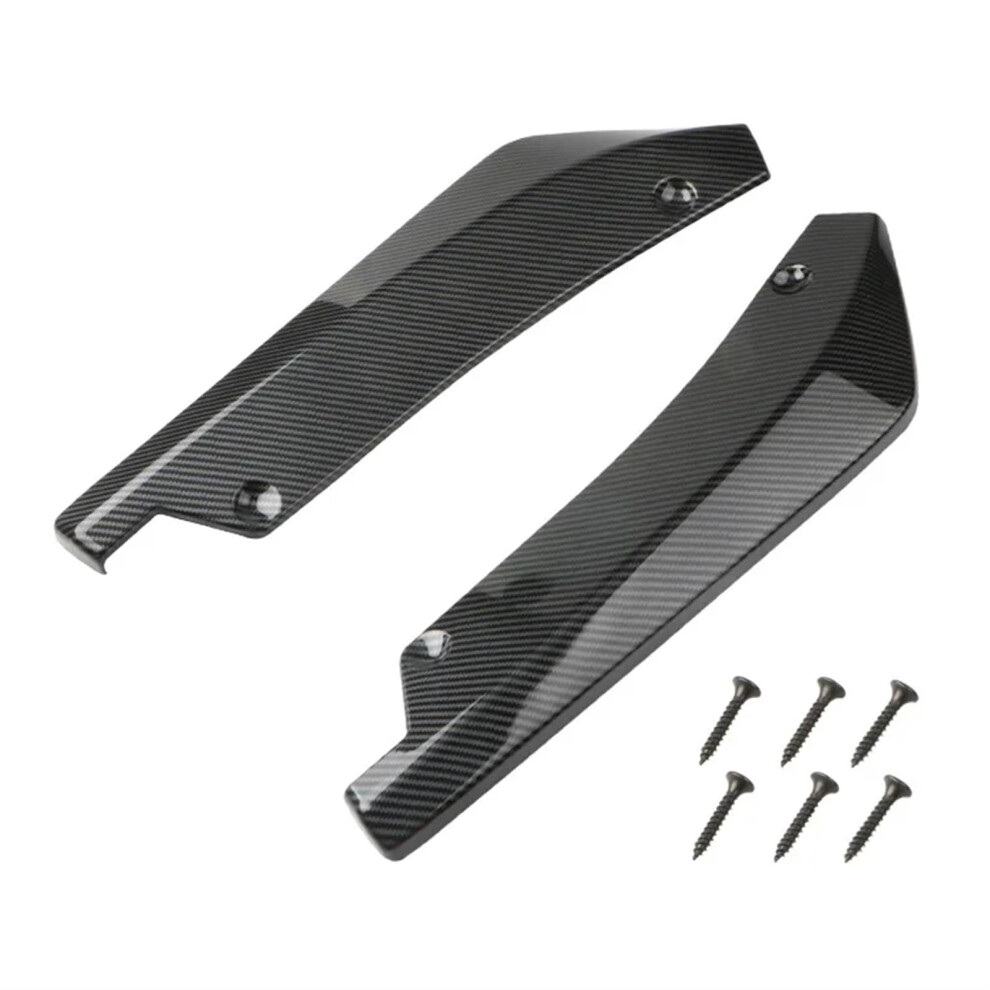 Car Side Skirt Universal Front Lip Spoiler Diffuser Splitter Fender Protector Rocker Panel Extension Carbon Fiber Look 9412369154170