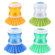 Hydraulic Plastic Washing Brush, Wide Application for Pots Pans Dishes Cleaning, Ergonomically Designed for Comfort and Control (4PCS)